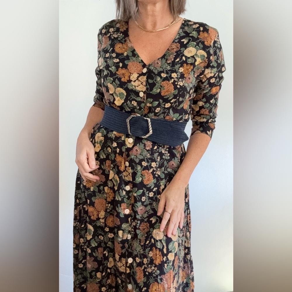 Vintage 90’s Floral Dress by E.D. Michaels